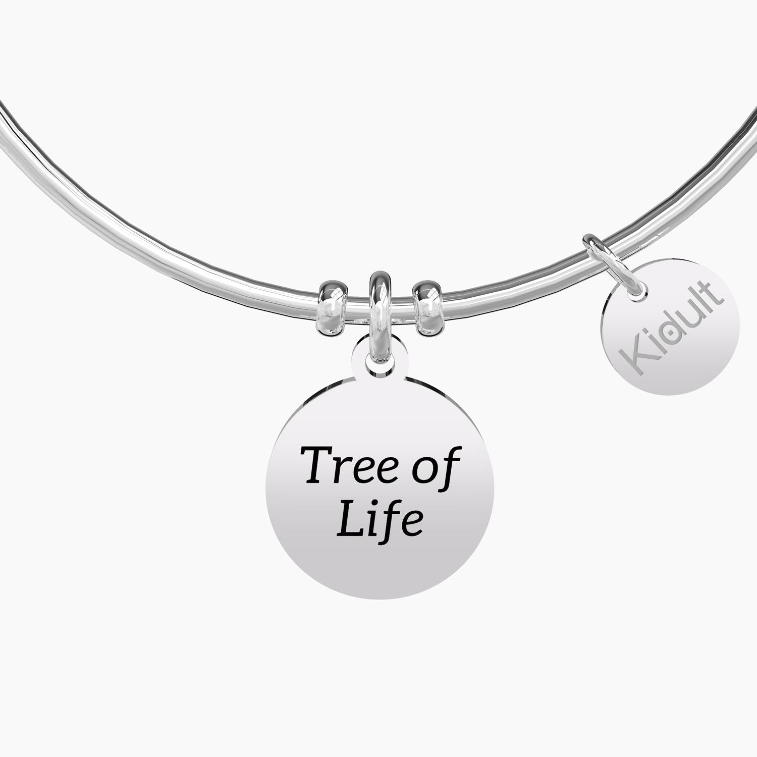 Bracciale bangle con ciondolo albero della vita