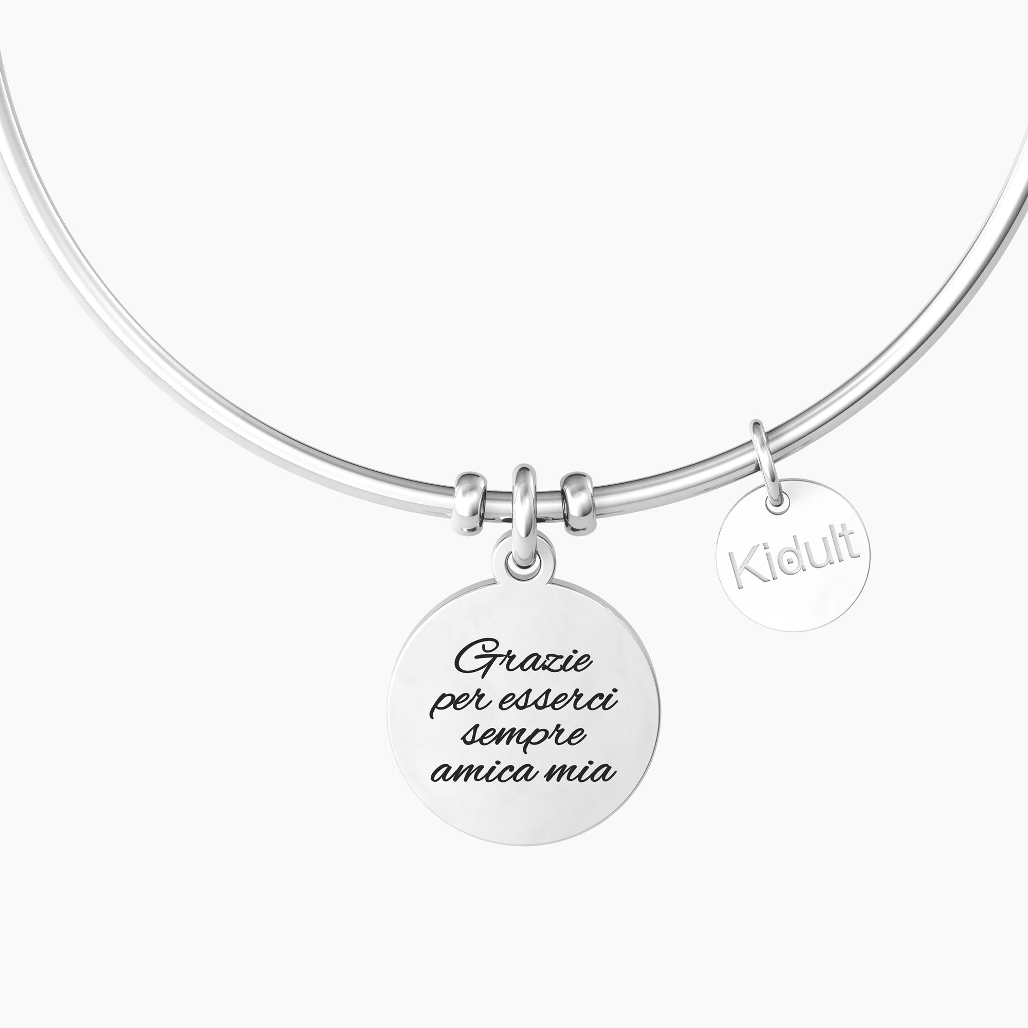 Bracciale rigido da donna con ciondolo stella