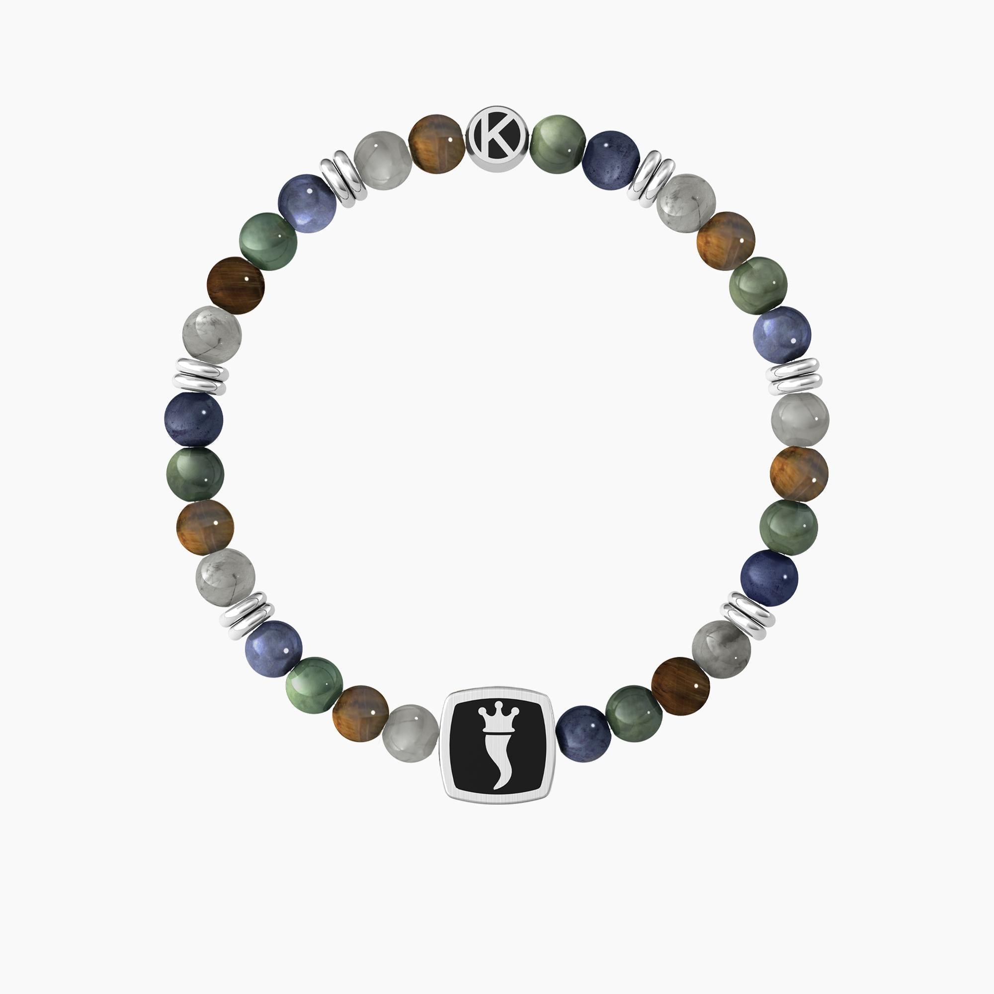Bracciale da uomo con cornetto portafortuna