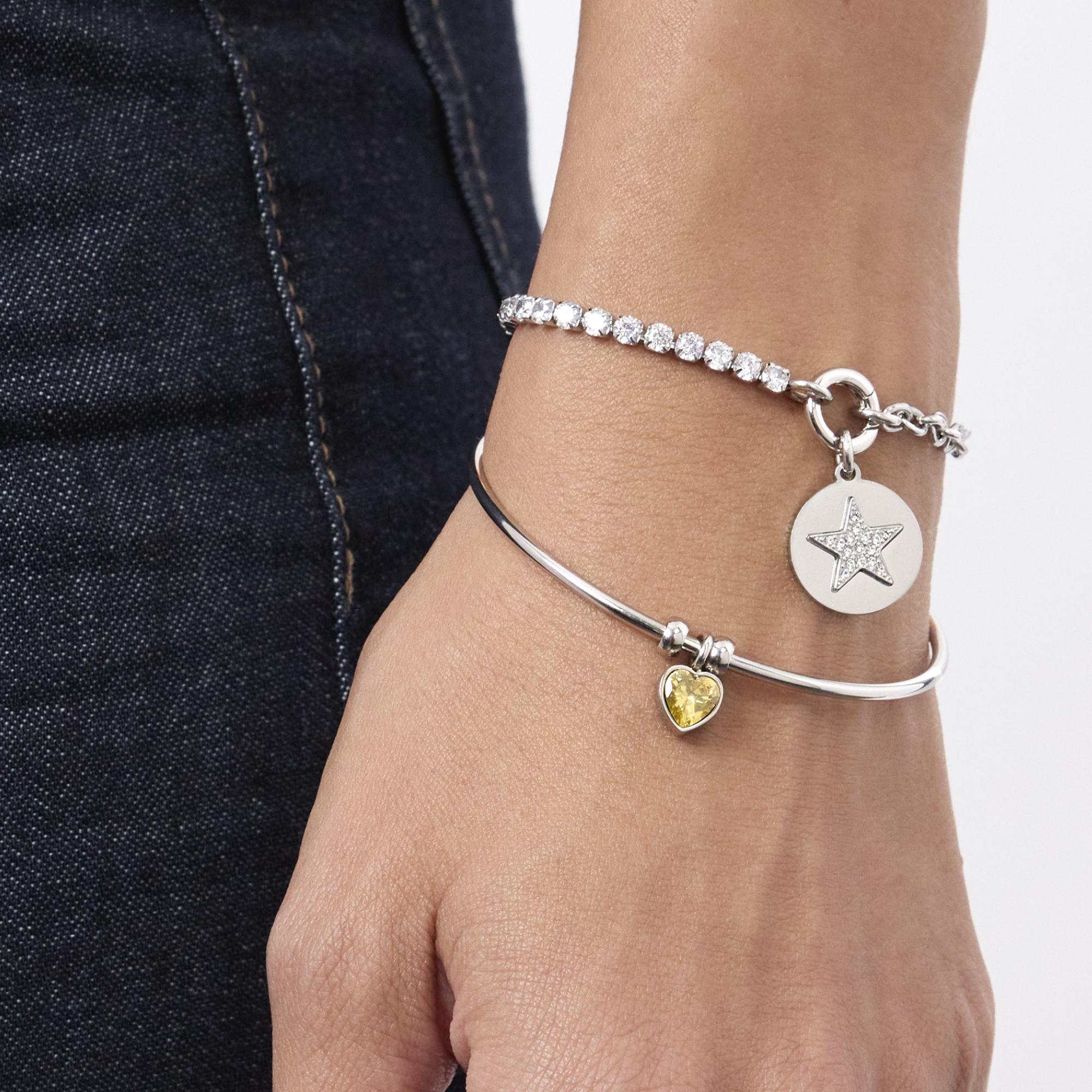 Bracciale rigido in acciaio taglia L