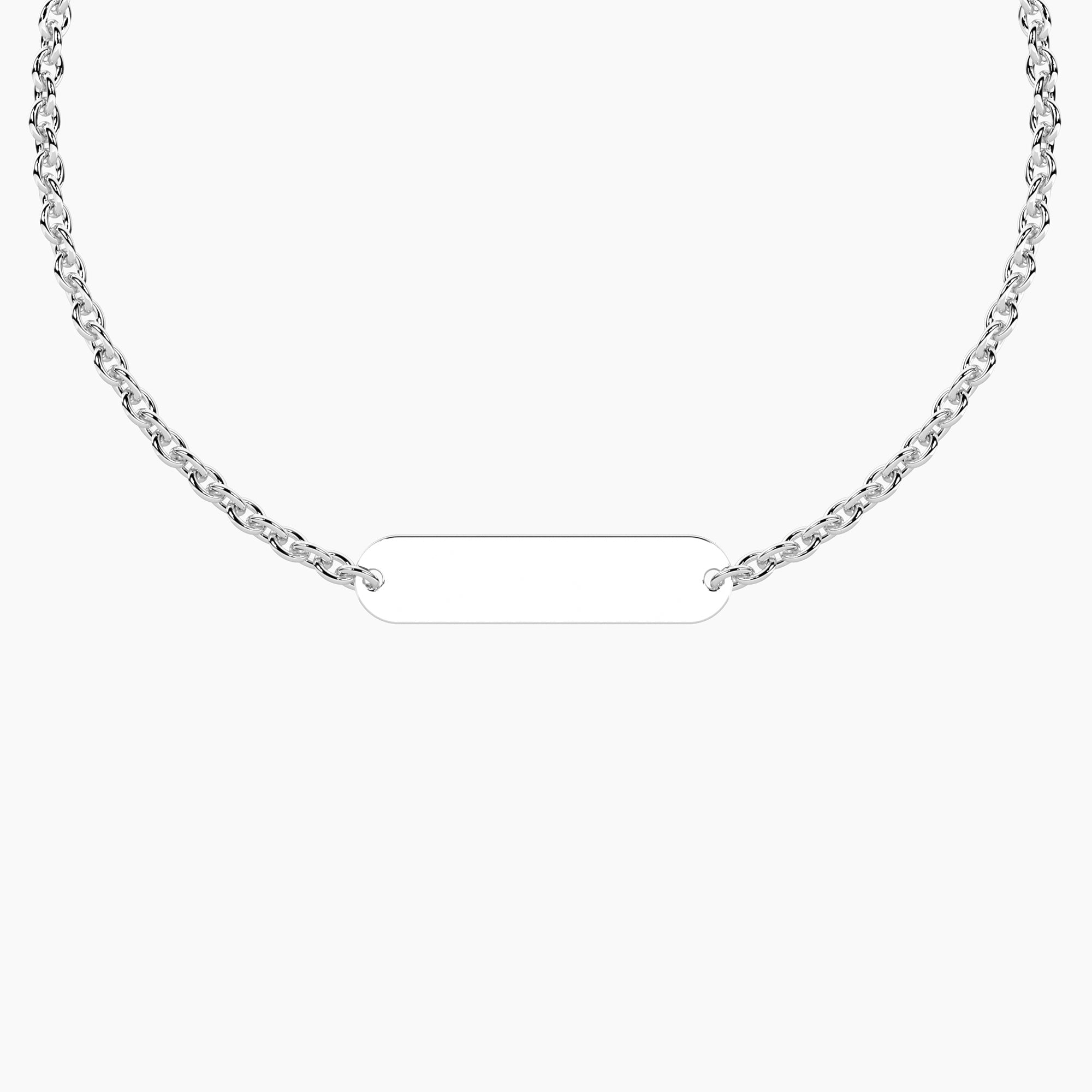 Bracciale Infinity con targhetta