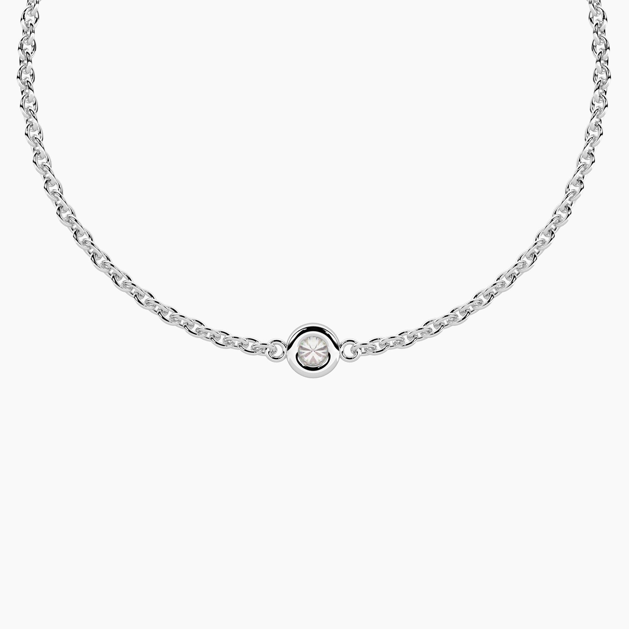 Bracciale infinity con diamante lab-grown