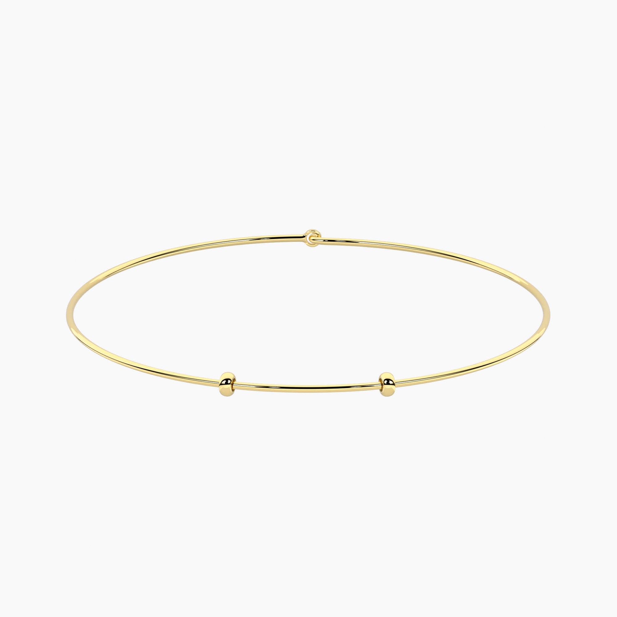 Collana rigida componibile in acciaio dorato