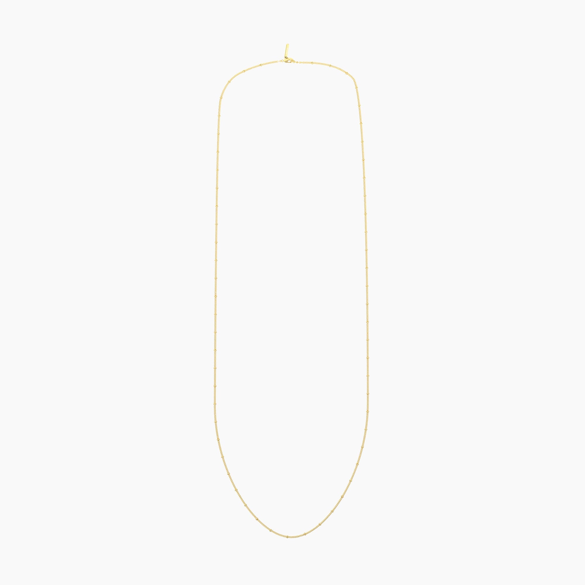 Collana componibile in acciaio dorato con catena groumette