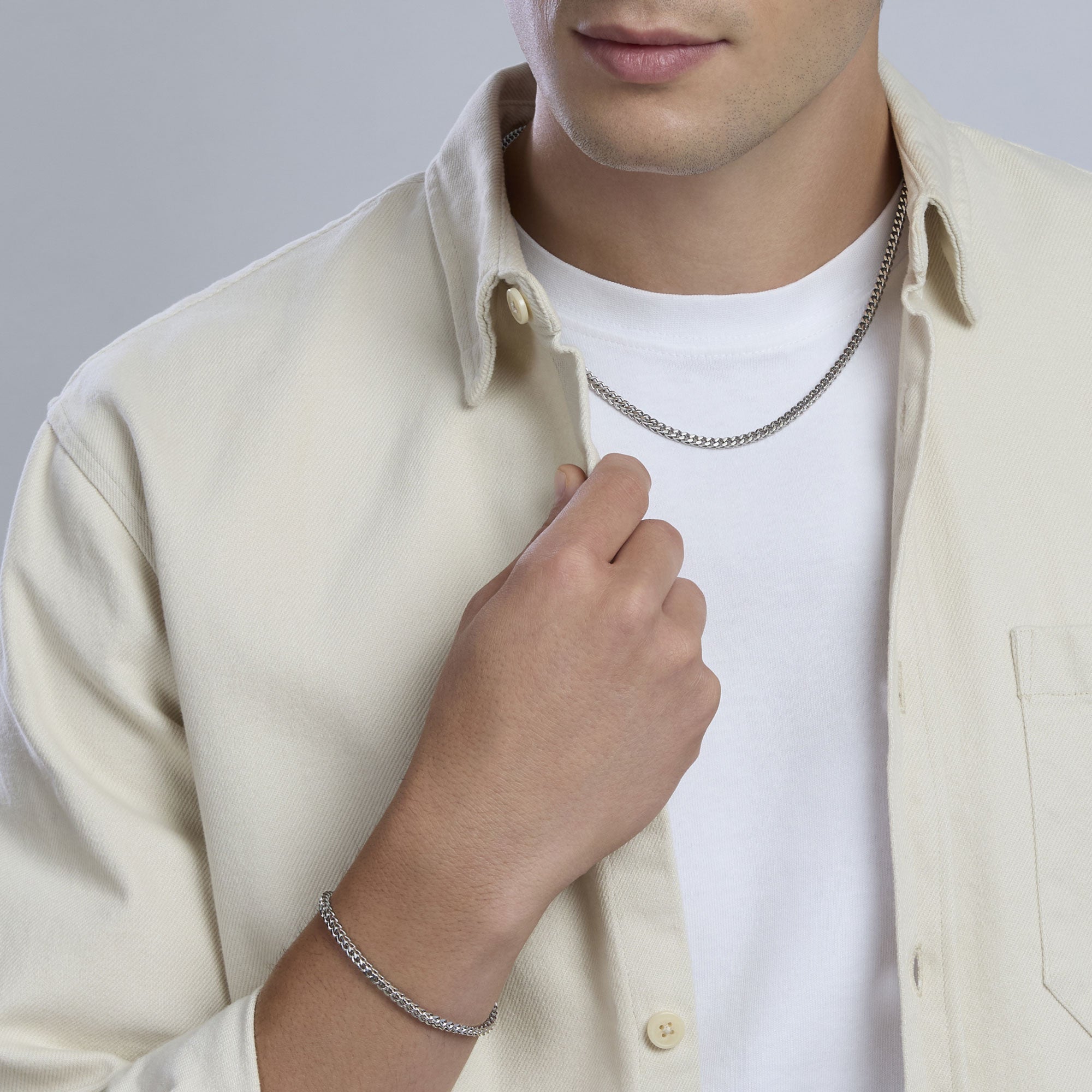 Bracciale con catena franco
