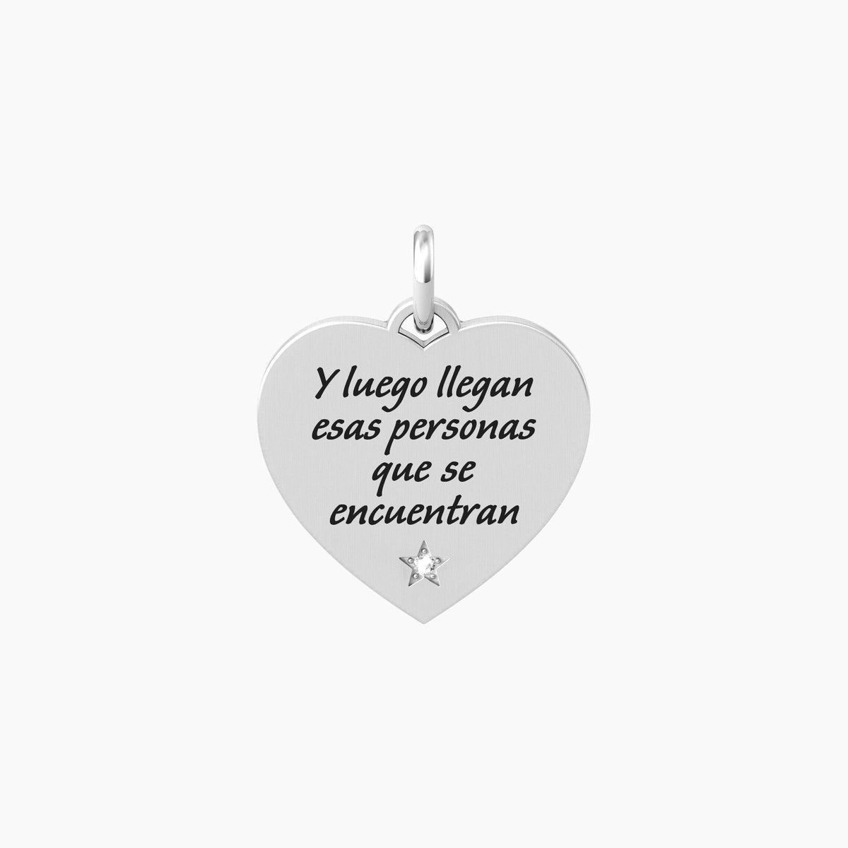 Ciondolo a forma di cuore con frase Dickens