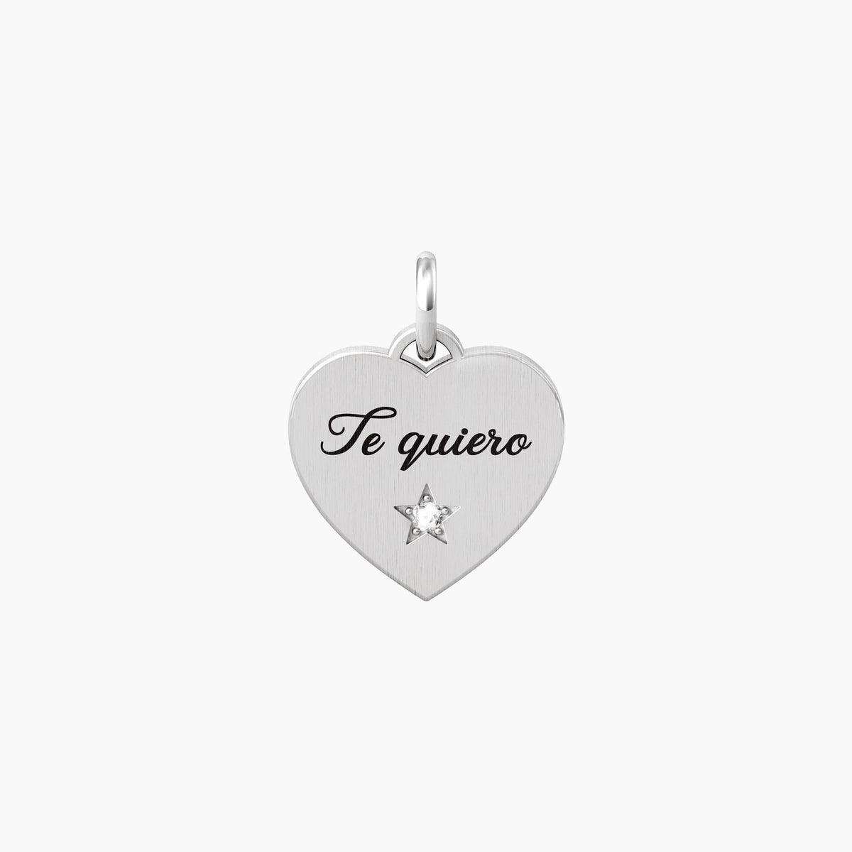 Ciondolo cuore con scritta Te quiero