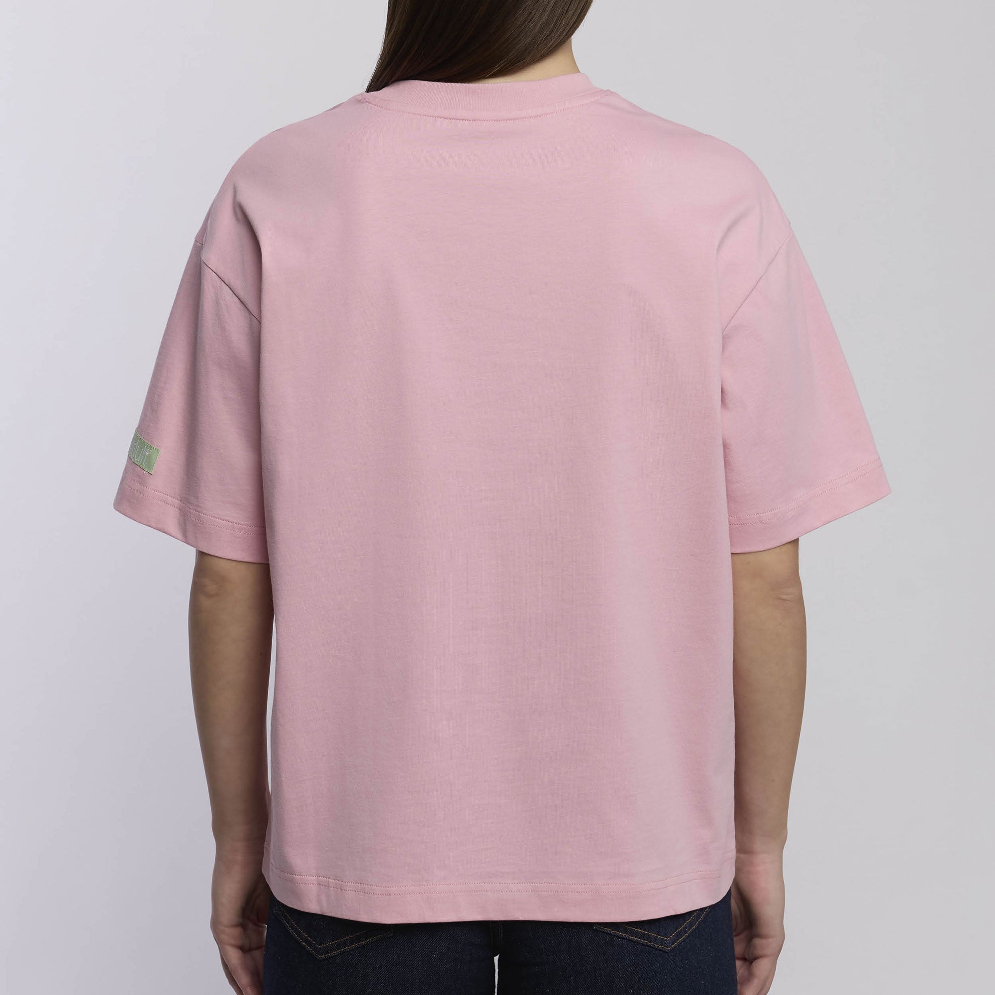 Maglia oversize donna con frase "Mettici il cuore al resto ci pensa la vita"
