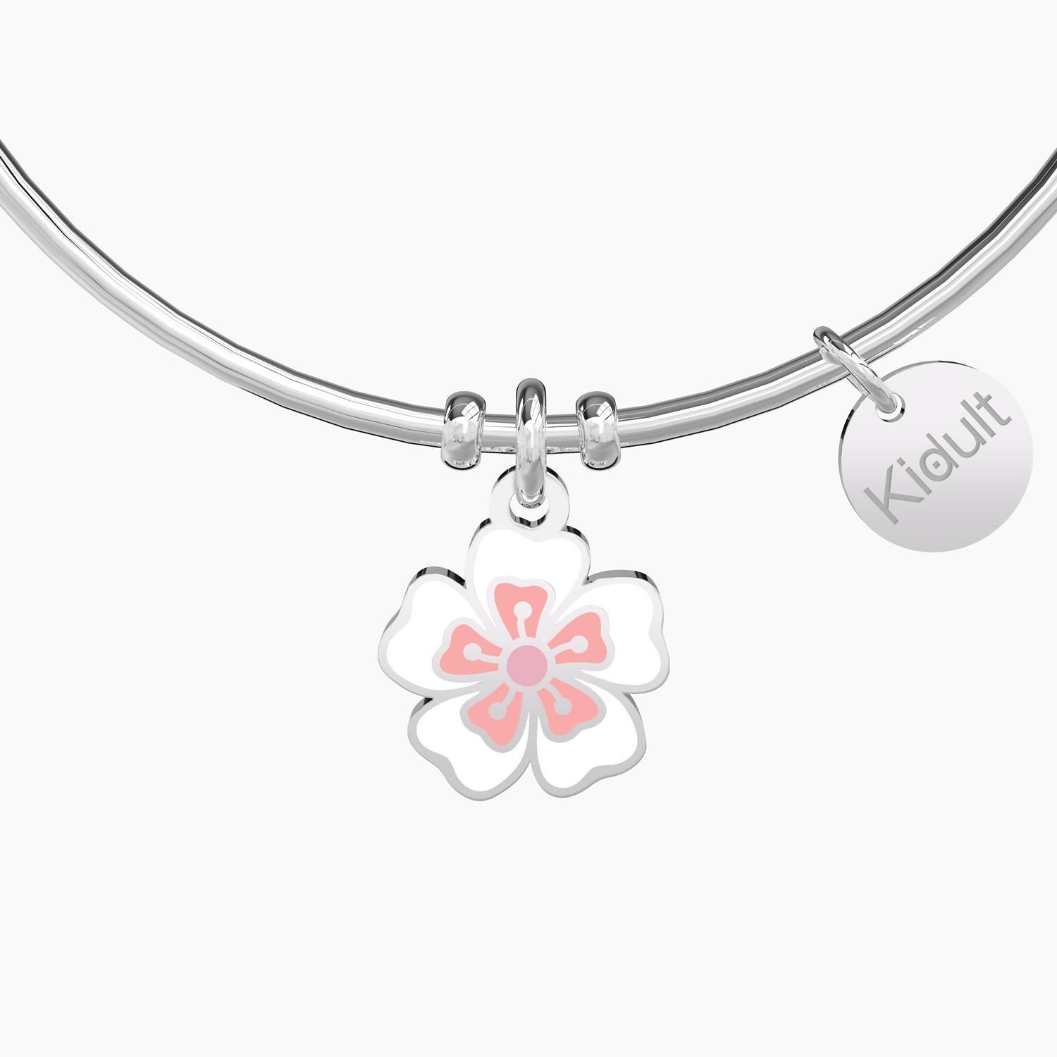 Kidult ジュエリーチャーム Bracciale rigido con ciondolo fiore di ciliegio FIORE CILIEGIO | PUREZ