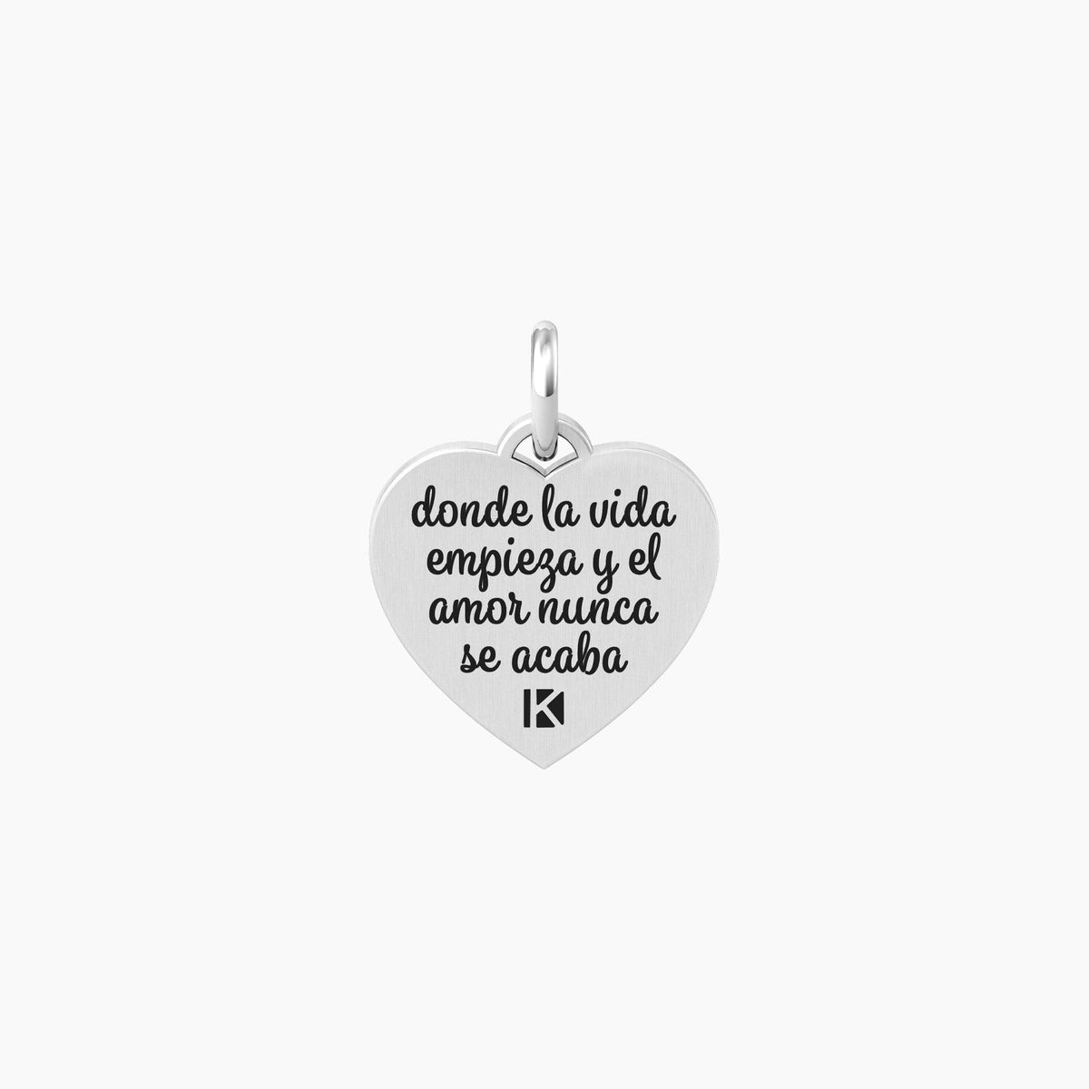 Ciondolo cuore con scritta Familia