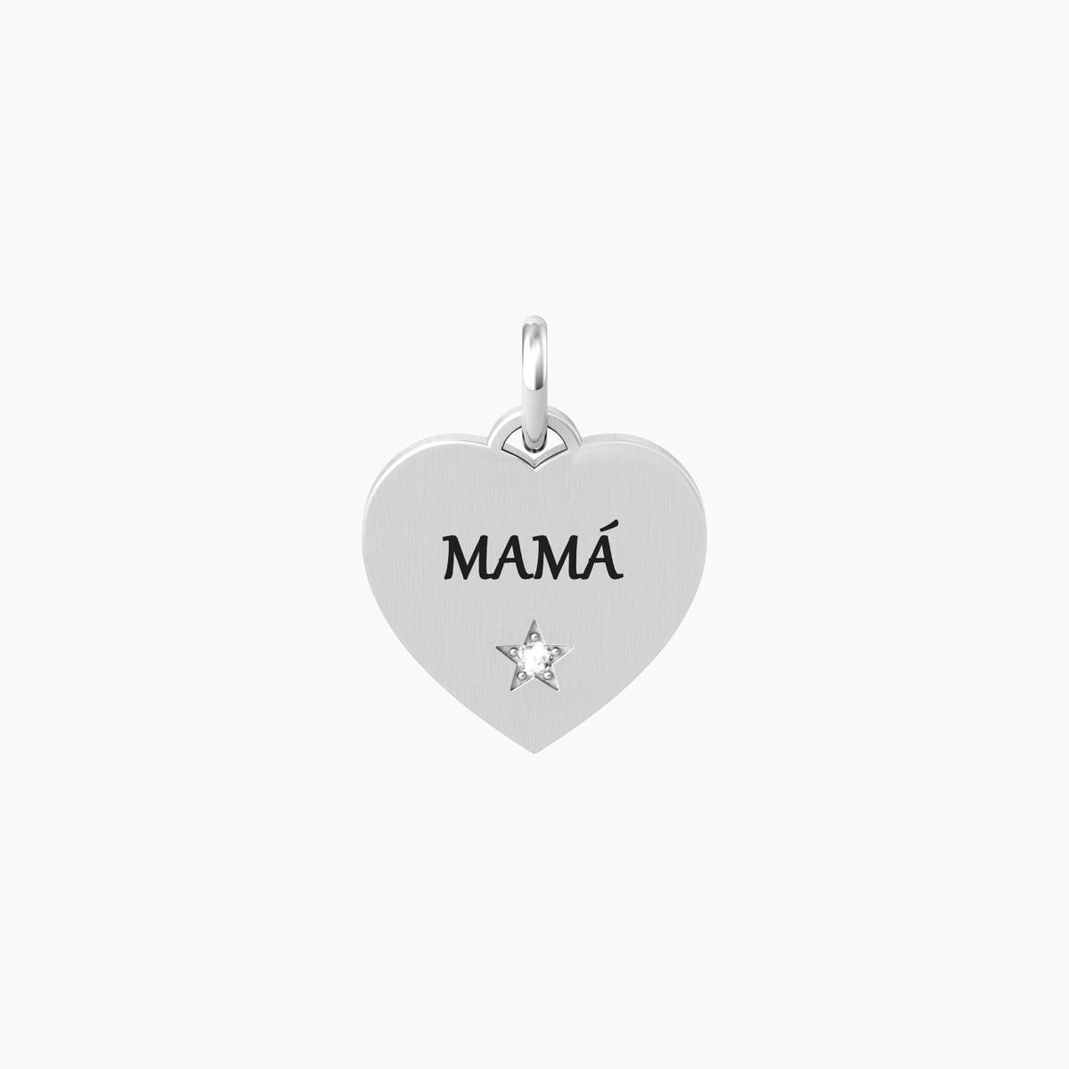 Ciondolo cuore con scritta Mamá