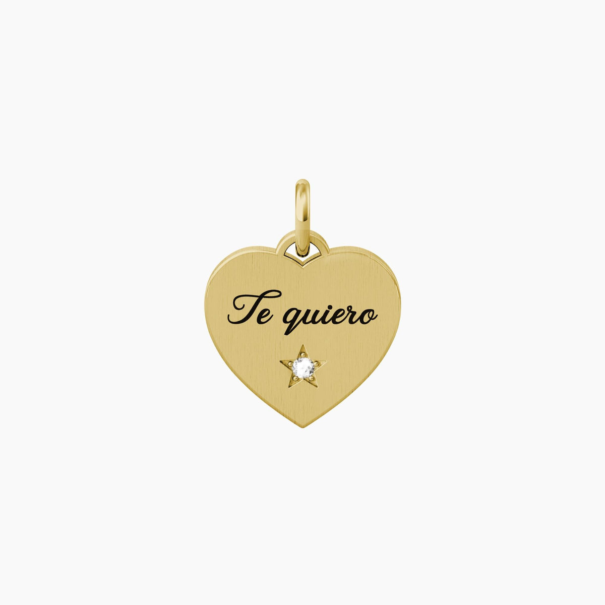 Ciondolo dorato a forma di cuore