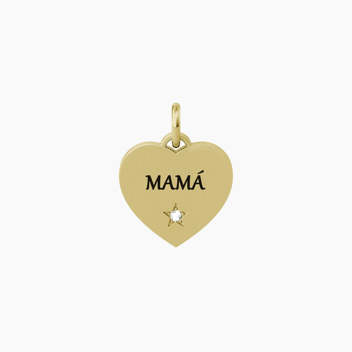 Ciondolo dorato con scritta Mamma