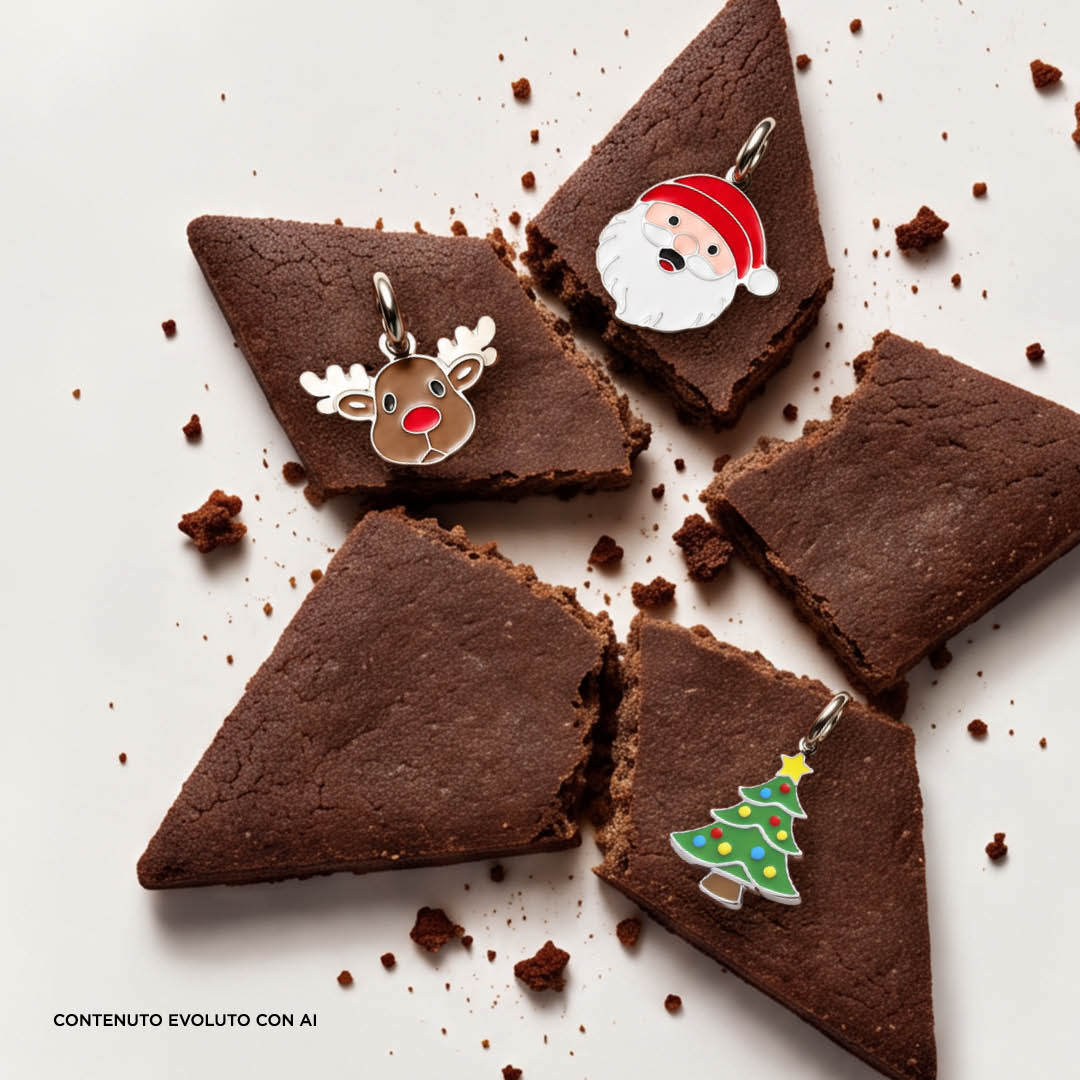 Idee regalo Natale By You Collection: ciondoli Babbo Natale, renna e albero di Natale
