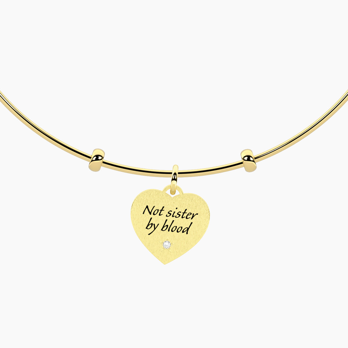 Collana dorata HULA-HOOP con ciondolo SISTER BY HEART